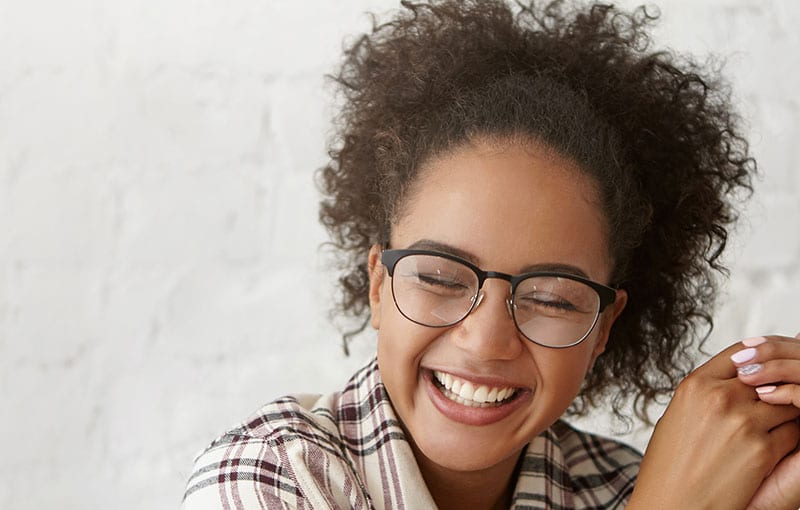 Girl Smiling with Porcelain Veneers